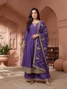 Ethnic Dress purple/wine
