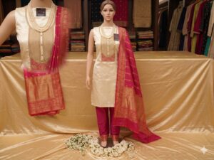 Rich silk dress material